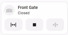 Home Assistant Front Gate