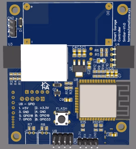 New smart garage door controller with Home Assistant setup