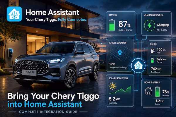 How to Integrate Your Chery Tiggo 8 PHEV with Home Assistant